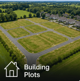 Building plot for sale UK — residential development land with planning permission