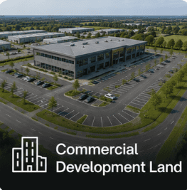 Commercial development land for sale UK — industrial and retail sites