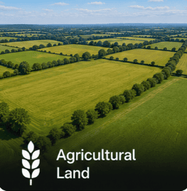 Agricultural land for sale UK — green fields and farmland