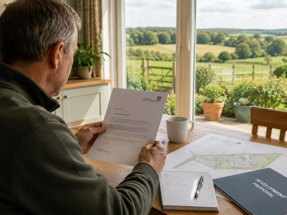 Land sale documents and plans needed when selling land in the UK