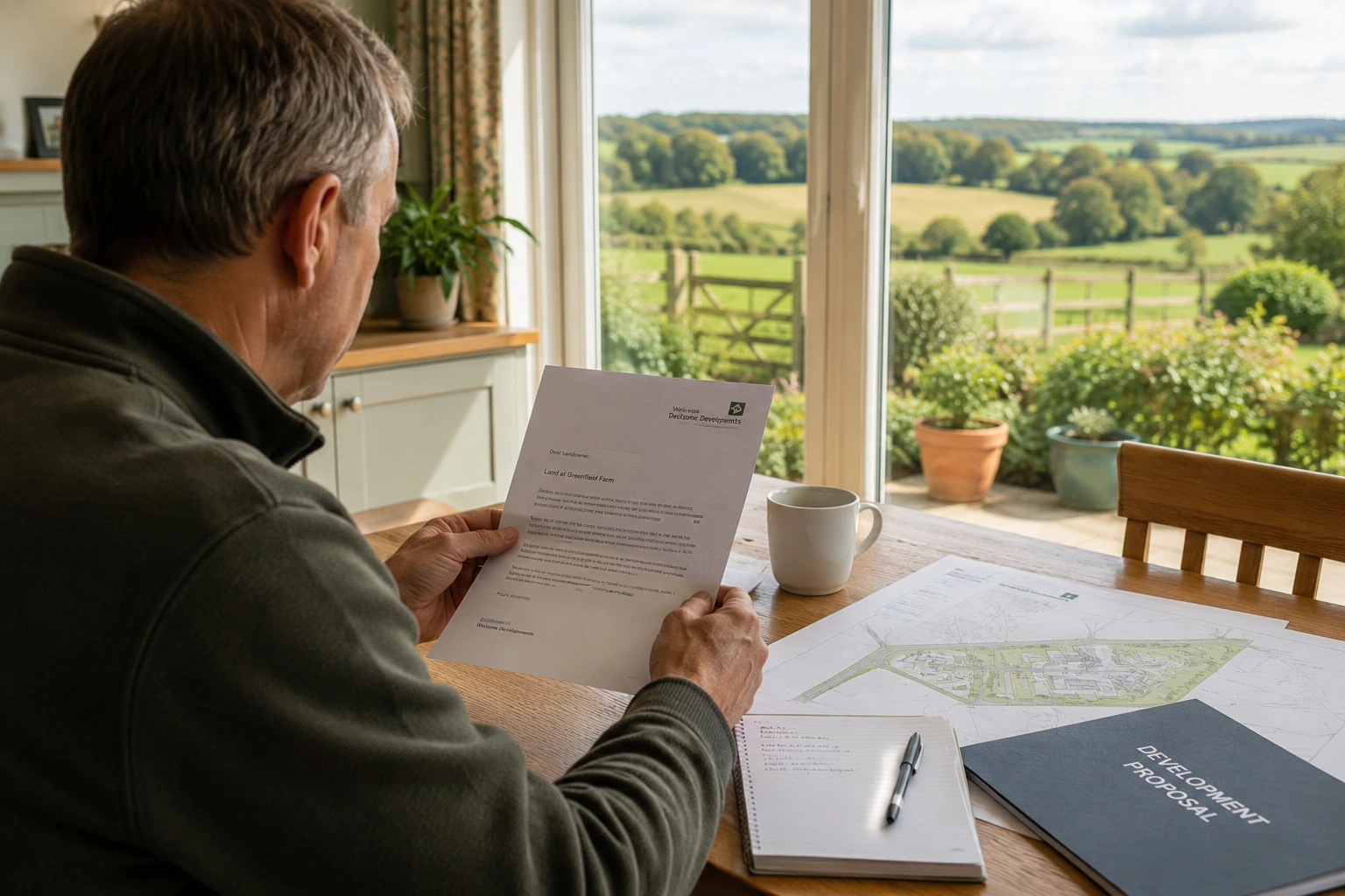 Land sale documents and plans needed when selling land in the UK